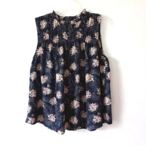 Joie Women's Baltic Print Sleeveless Top size Large